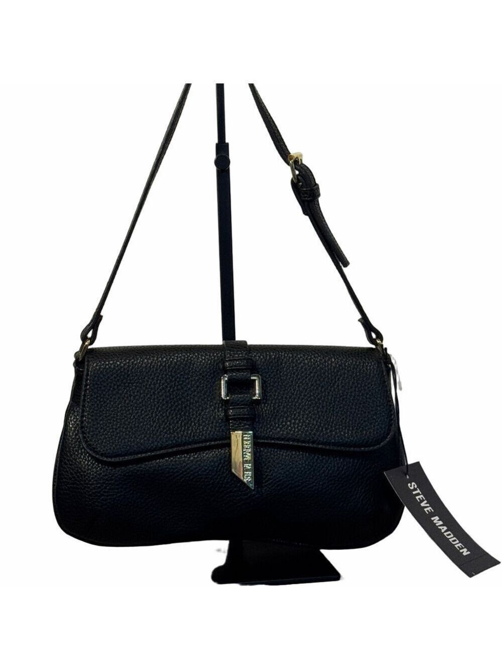 Steve Madden BBARI Bag Black Gold Hardware
